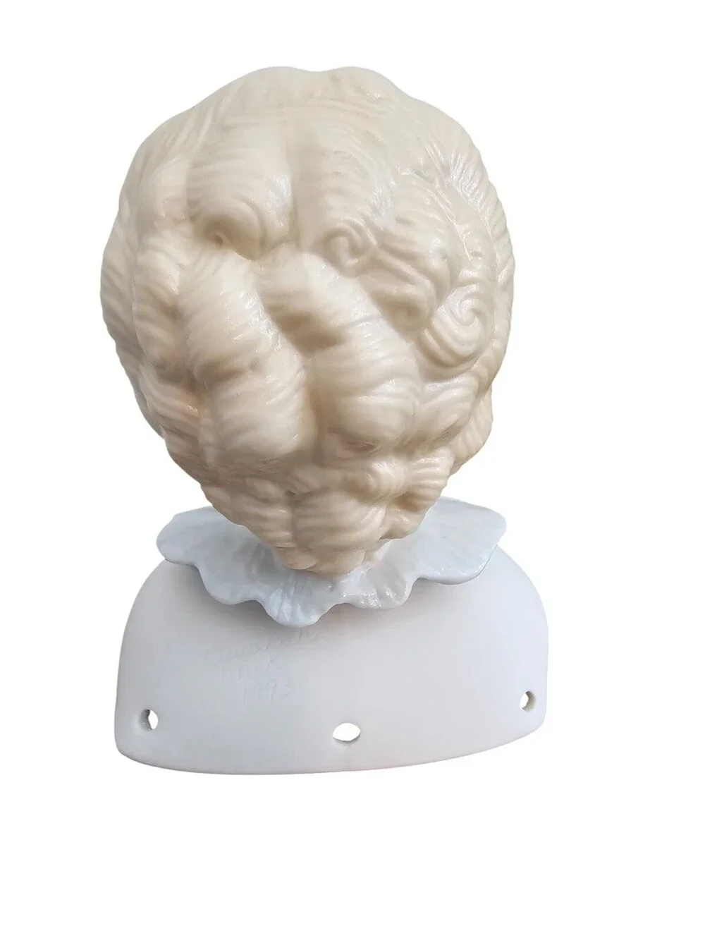 Vintage Hand Painted Bisque Doll Bust Head 